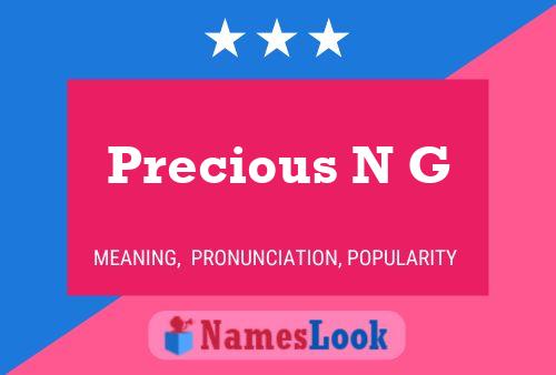 Precious N G Naam Poster