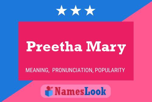 Preetha Mary Naam Poster