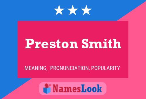 Preston Smith Naam Poster