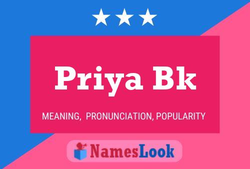 Priya Bk Naam Poster