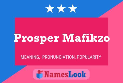 Prosper Mafikzo Naam Poster