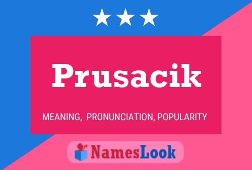 Prusacik Naam Poster