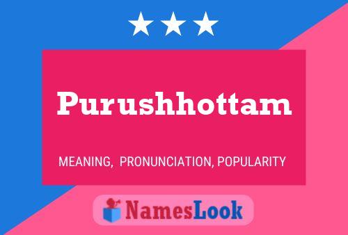 Purushhottam Naam Poster