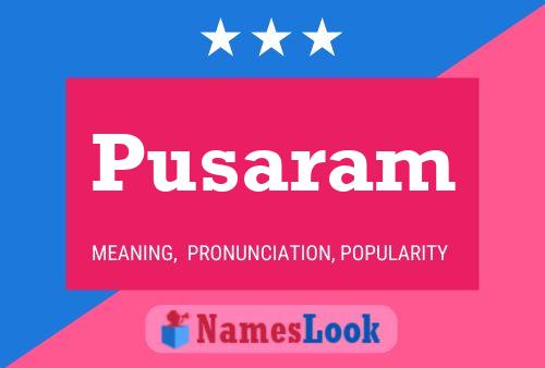 Pusaram Naam Poster