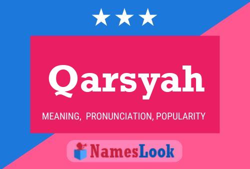 Qarsyah Naam Poster