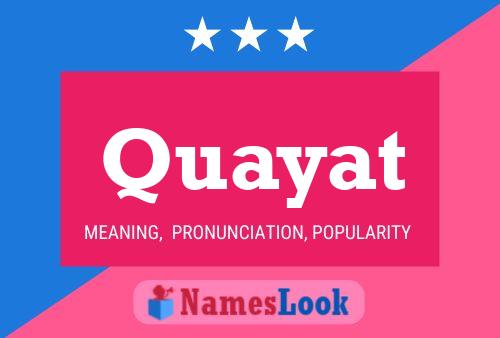 Quayat Naam Poster