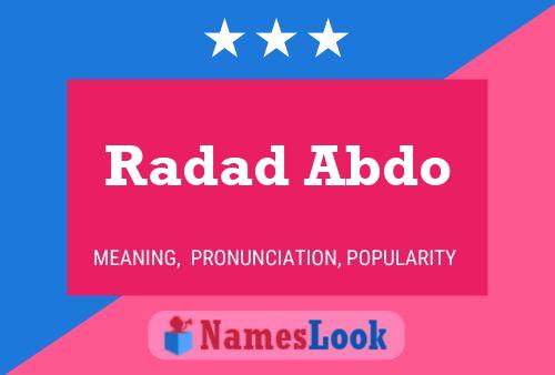 Radad Abdo Naam Poster