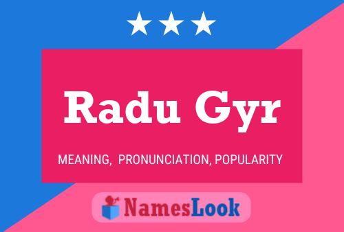 Radu Gyr Naam Poster