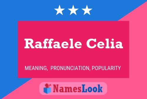 Raffaele Celia Naam Poster