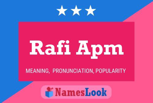 Rafi Apm Naam Poster