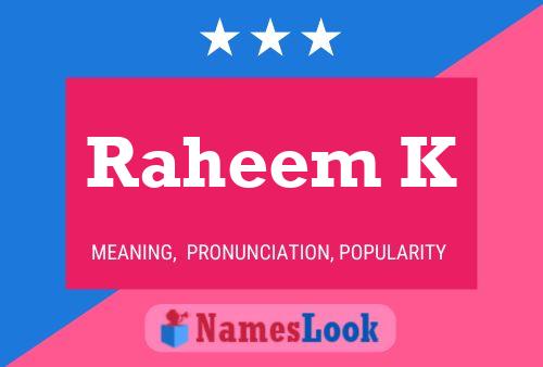 Raheem K Naam Poster