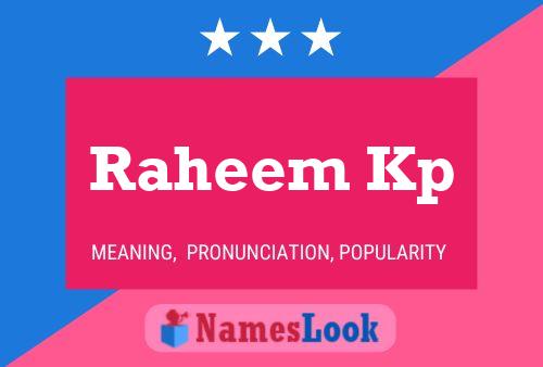 Raheem Kp Naam Poster