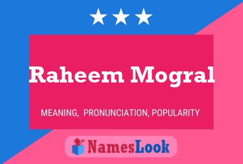 Raheem Mogral Naam Poster