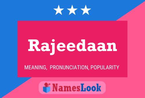 Rajeedaan Naam Poster