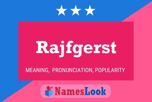 Rajfgerst Naam Poster