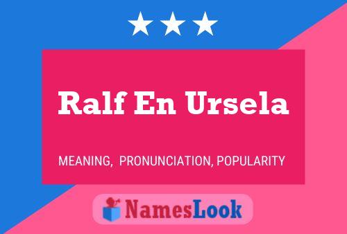 Ralf En Ursela Naam Poster