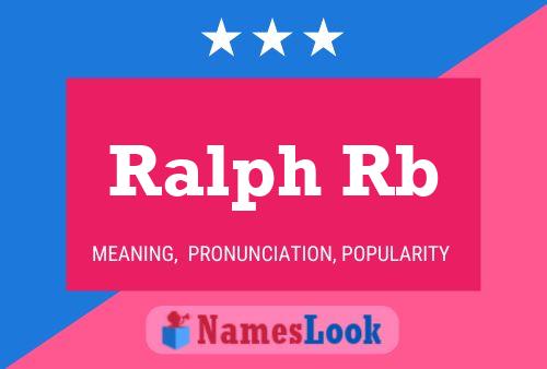 Ralph Rb Naam Poster