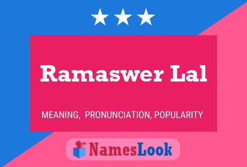 Ramaswer Lal Naam Poster