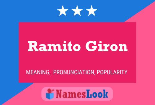 Ramito Giron Naam Poster