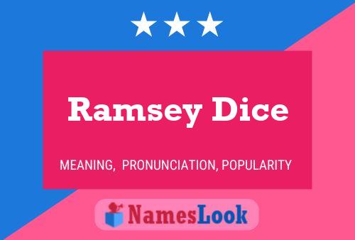 Ramsey Dice Naam Poster