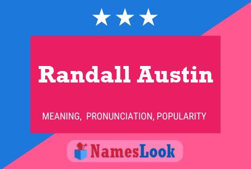 Randall Austin Naam Poster