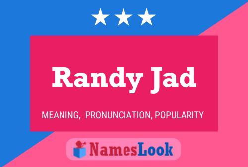 Randy Jad Naam Poster