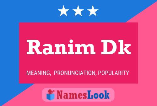 Ranim Dk Naam Poster