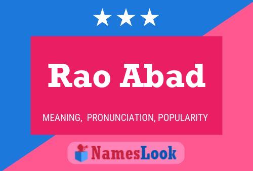 Rao Abad Naam Poster