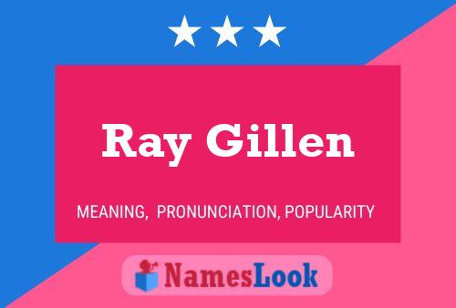 Ray Gillen Naam Poster