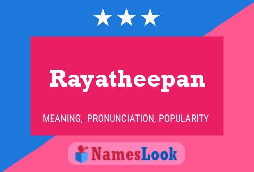 Rayatheepan Naam Poster