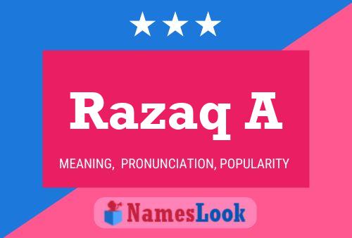 Razaq A Naam Poster