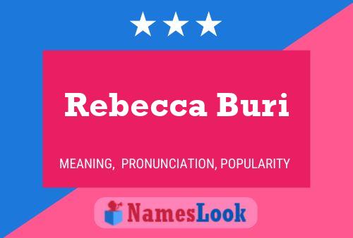 Rebecca Buri Naam Poster