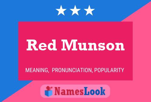 Red Munson Naam Poster