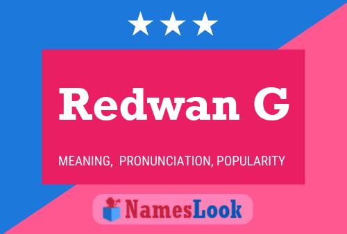 Redwan G Naam Poster