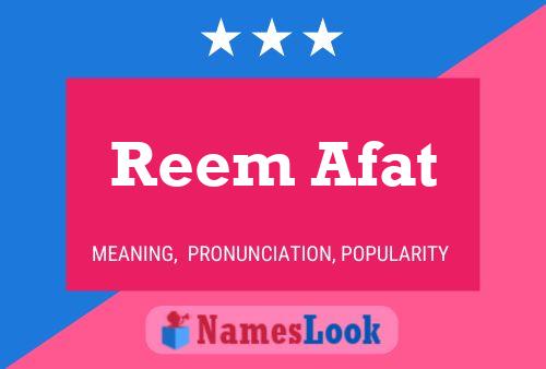 Reem Afat Naam Poster