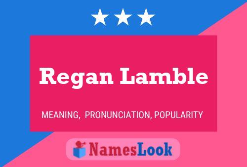 Regan Lamble Naam Poster