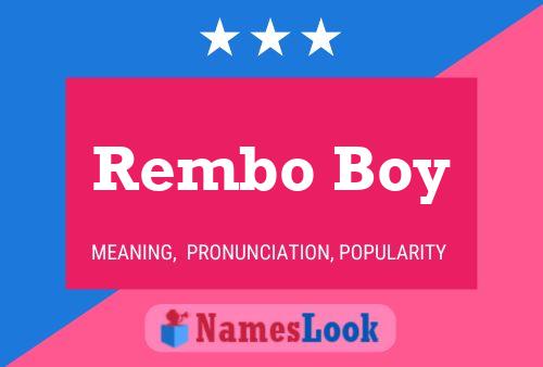 Rembo Boy Naam Poster