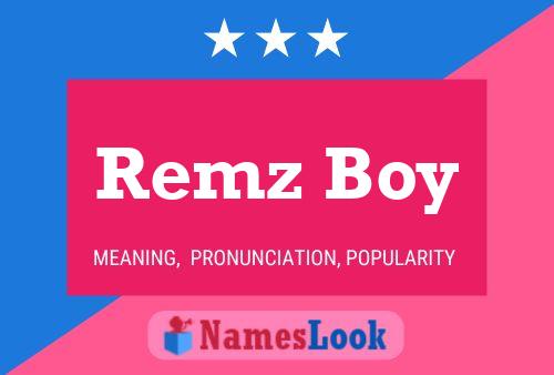 Remz Boy Naam Poster