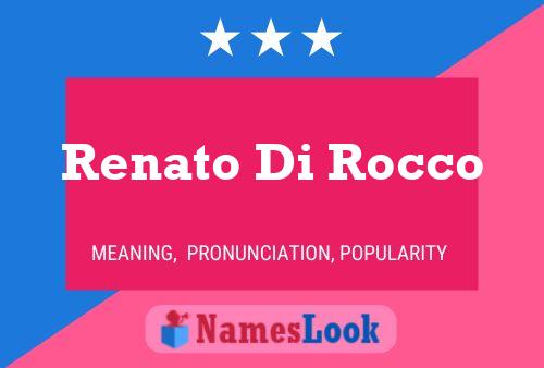 Renato Di Rocco Naam Poster