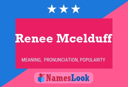 Renee Mcelduff Naam Poster