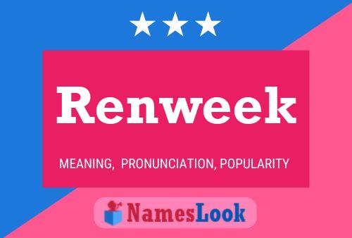 Renweek Naam Poster