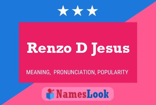 Renzo D Jesus Naam Poster