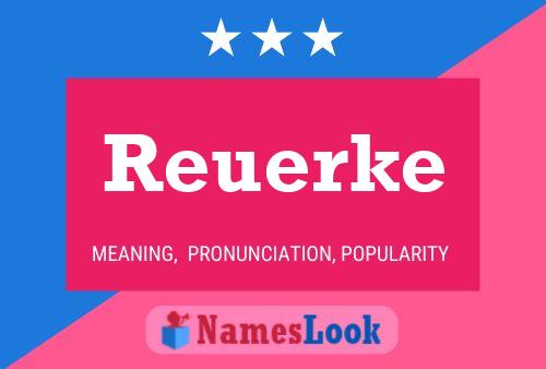 Reuerke Naam Poster