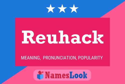 Reuhack Naam Poster