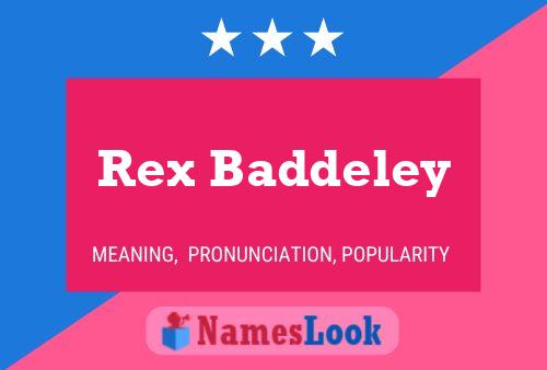 Rex Baddeley Naam Poster