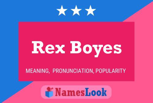 Rex Boyes Naam Poster