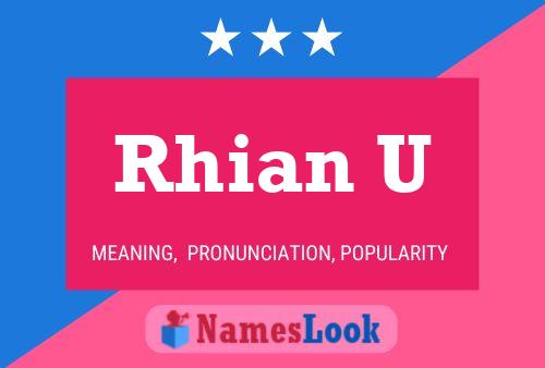 Rhian U Naam Poster