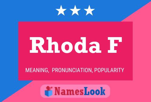 Rhoda F Naam Poster