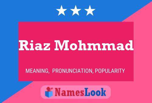 Riaz Mohmmad Naam Poster