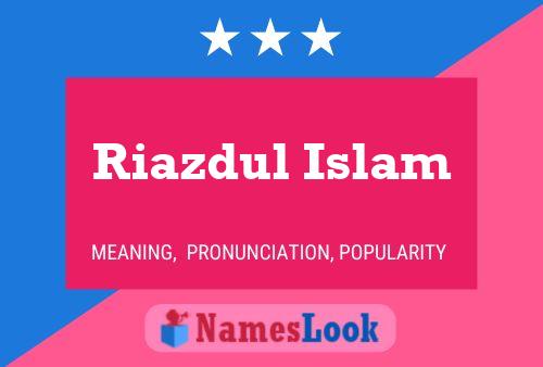 Riazdul Islam Naam Poster